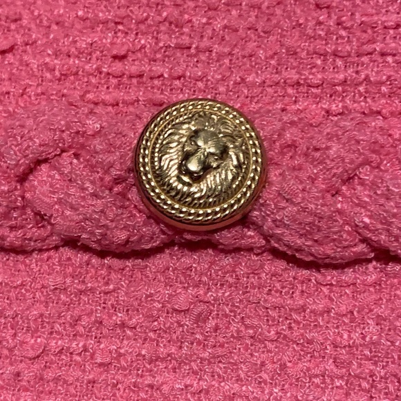 Tuckernuck Jackie Tweed Dress Hot Pink Size M - Picture 12 of 16